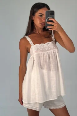 Alora Lace Set Women Womens Just Landed|Short Sleeve Tops