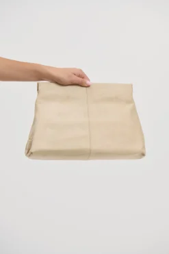 Hot Becca Suede Clutch Beige Women Bags & Shoes