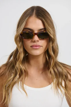 Discount The Caroline Hazel Tort/Green Women Sunglasses