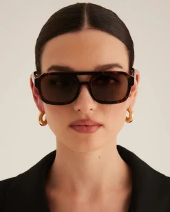 Online The Del Ray Havana Tort-Chocolate Women Sunglasses